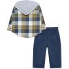 Little Me Clothes for Baby Boys’ Woven Pant and Shirt Set, 3 Months – 4T(Insignia Blue)