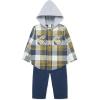 Little Me Clothes for Baby Boys’ Woven Pant and Shirt Set, 3 Months – 4T(Insignia Blue)