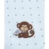 Little Me Blankets for Baby Boys’ Monkey Star Swaddling Receiving Blanket