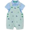 Little Me Clothes for Baby Boys’ 2-Piece Woven Shirt and Shortall Set, 3 Months to 24 Months