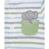 Little Me Clothes for Baby Boys’ Knit Short and Bodysuit Set, 3 Months – 12 Months(Reseda/Med Heather Grey)