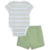 Little Me Clothes for Baby Boys’ Knit Short and Bodysuit Set, 3 Months – 12 Months(Reseda/Med Heather Grey)