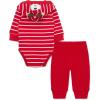 Little Me Clothes for Baby Gender Neutral Holiday Reindeer Bodysuit and Pant Set, 3 Months to 12 Months(Reindeer Christmas Red)