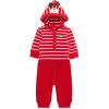 Little Me Clothes for Baby Gender Neutral Holiday Reindeer Bodysuit and Pant Set, 3 Months to 12 Months(Reindeer Red)