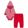 Little Me Clothes for Baby Gender Neutral Holiday Reindeer Bodysuit and Pant Set, 3 Months to 12 Months(Santa Red)