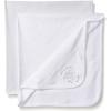 Little Me Baby Welcome To The World 2 Pack Receiving Blankets, White, One Size