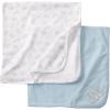 Little Me Unisex Baby 2-Pack Swaddling Receiving Blankets, Puppy Fun, One Size