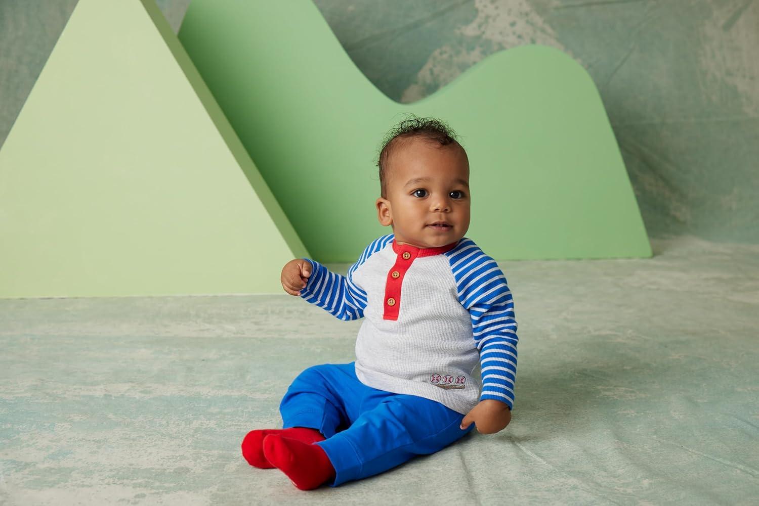 imageLittle Me Baby Boys Jogger Set 312 MonthsBlue