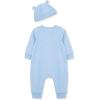 Little Me Clothes for Baby Boys’ Blue Cable Coverall and Hat, 12 Months