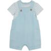 Little Me Clothes for Baby Boys’ Blue Short Sleeve Shortall Sets, Baby Blue, 9 Months