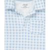 Little Me Clothes for Baby Boys’ Terry Short and Polo Shirt Set, 12 Months – 4 Toddler(Blue Gingham)