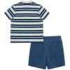 Little Me Clothes for Baby Boys’ Terry Short and Polo Shirt Set, 12 Months – 4 Toddler(Navy)