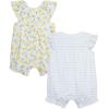 Little Me Clothes for Baby Girls’ 2-Pack Rompers, 3 Months – 12 Months(Yellow Lemons)