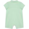 Little Me Simply Essential Solids 100% Organic Clothes for Baby Boys’ Collared Polo Romper, 3-12 Months(Green)