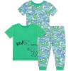Little Me Clothes for Baby Boys’ 3-Piece Pajamas, 12 Months – 4 Toddler(Green)