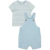 Little Me Clothes for Baby Boys’ Blue Short Sleeve Shortall Sets, Baby Blue, 9 Months