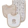 Little Me Boys’ 3-Piece Bib & Burp Cloth Set(Ivory/Multi)