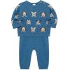 Little Me Clothes for Baby Boys’ and Girls’ Fall Cold Weather Sweater and Pant Sets, 3 Months to 4 Toddler(Blue Puppy Paws)