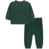 Little Me Clothes for Baby Boys’ and Girls’ Fall Cold Weather Sweater and Pant Sets, 3 Months to 4 Toddler(Green Deer)