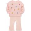 Little Me Clothes for Baby Boys’ and Girls’ Fall Cold Weather Sweater and Pant Sets, 3 Months to 4 Toddler(Pearl Blush)