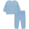 Little Me Clothes for Baby Boys’ and Girls’ Fall Cold Weather Sweater and Pant Sets, 3 Months to 4 Toddler(Placid Blue Puppy)