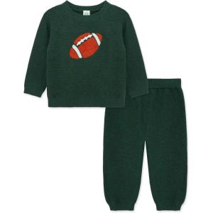 Little Me Clothes for Baby Boys’ and Girls’ Fall Cold Weather Sweater and Pant Sets, 3 Months to 4 Toddler(Hunter Green)