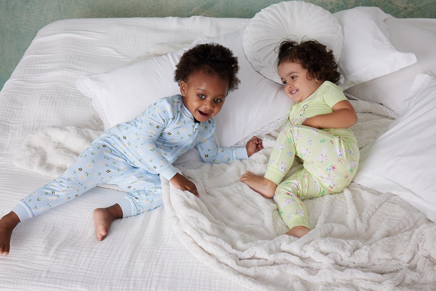imageLittle Me Clothes for Baby Girls 3Piece Pajamas 12 Months 4 Toddler