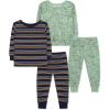 Little Me Clothes for Baby Boys’ 2-Pack Bamboo Pajama Set, 12 Months – 4Toddler(Smoke Green)