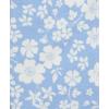 Little Me Baby Girls’ 3-Pc 100% Cotton, Bodysuit, Matching Headband and Pant Set, 3 Months to 24 Months(Blue Floral)