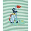Little Me Baby Boys 2-pack of Rompers(Neptune Green/Multi)