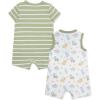 Little Me Baby Boys 2-pack of Rompers(Reseda/Multi)