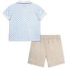 Little Me Clothes for Baby Boys’ Cotton Polo Short-Sleeve and Shorts Set, 12 Months – 4 Toddler(Pique Blue/Peacoat)