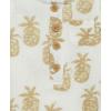 Little Me Clothes for Baby Boys’ Gauze Romper and Hat Set, 3-12 Months(Whisper White/Sesame)