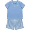 Little Me Clothes for Baby Boys’ Terry Short and Polo Shirt Set, 12 Months – 4 Toddler(Della Robbia Blue)
