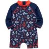 Little Me Clothes for Baby Boys’ Long Sleeve Full Coverage Rash Guard Suit, 6-24 Months(Medieval Blue)