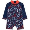 Little Me Clothes for Baby Boys’ Long Sleeve Full Coverage Rash Guard Suit, 6-24 Months(Medieval Blue)