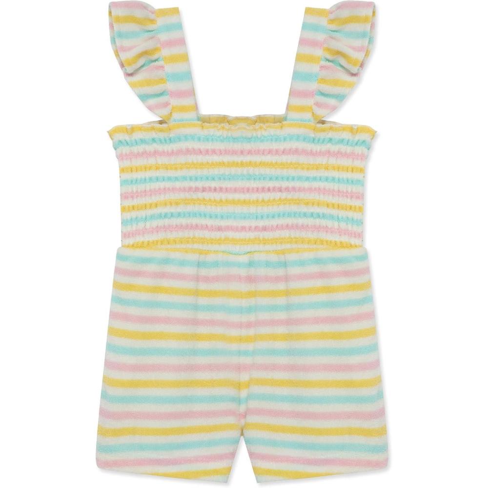 imageLittle Me Clothes for Baby Girls Terry Romper 12 Months 4 ToddlerMulticolored