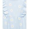 Little Me Clothes for Baby Girls’ 2-Pack Rompers, 3 Months – 12 Months(Chambray Blue/Banana Cream)