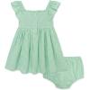 Little Me Clothes for Baby Girls’ Sundress with Panty, 12 Months – 4 Toddler(Green/Green)