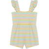 Little Me Clothes for Baby Girls’ Terry Romper, 12 Months – 4 Toddler(Multicolored)