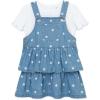 Little Me Clothes for Baby Girls’ Woven Jumper Dress Sets, 12 Months – 4 Toddler