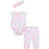 Little Me Baby Girls’ Bodysuit and Pant Set, 3-12 Months