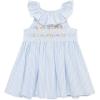 Little Me Clothes for Baby Girls’ Sundress with Panty, 12 Months – 4 Toddler(Placid Blue)
