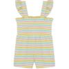 Little Me Clothes for Baby Girls’ Terry Romper, 12 Months – 4 Toddler(Multicolored)