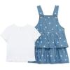 Little Me Clothes for Baby Girls’ Woven Jumper Dress Sets, 12 Months – 4 Toddler
