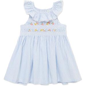 Little Me Clothes for Baby Girls’ Sundress with Panty, 12 Months – 4 Toddler(Placid Blue)