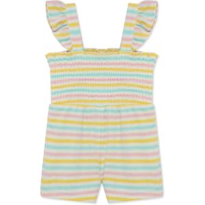 Little Me Clothes for Baby Girls’ Terry Romper, 12 Months – 4 Toddler(Multicolored)