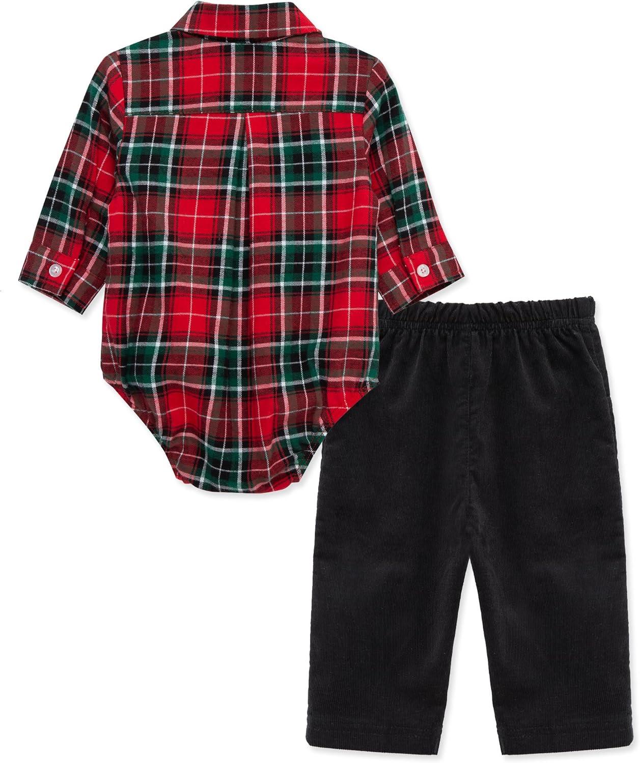 imageLittle Me Clothes for Baby Boys Fancy Dress Party Pups Assorted Set 3 Months to 9 MonthsRedBlack
