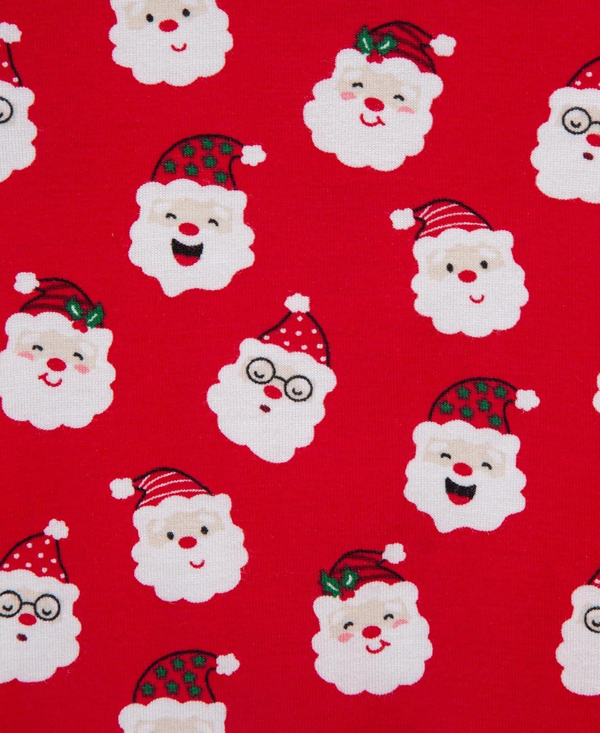imageLittle Me Clothes for Baby Gender Neutral Viscose from Bamboo Zipper Closure Holiday Footie Pajamas Newborn to 9 MonthsLipstick Red