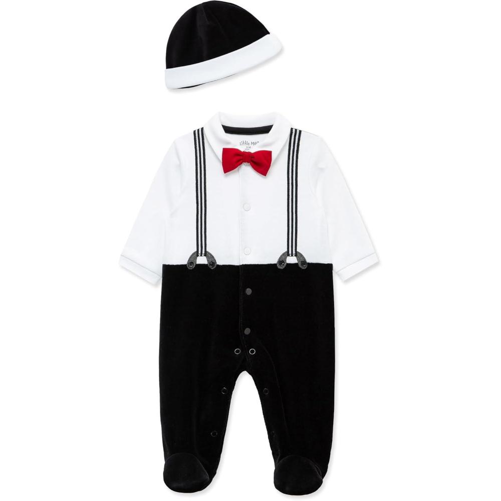 imageLittle Me Clothes for Baby Boys Fancy Dress Party Pups Assorted Set 3 Months to 9 MonthsBlackWhite